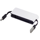 USB-хаб «Hubix» с коннектором 2-в-1 USB-C и USB-A, 2.0 для нанесения логотипа
