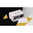 Часы с беспроводным зарядным устройством «Timebox 2» для нанесения логотипа