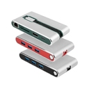 Хаб 8-в-1 Type-C «Hermes», USB 3.0 x 3, Type-C PD, HDMI, LAN, картридер для нанесения логотипа