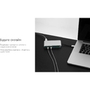 Хаб 8-в-1 Type-C «Hermes», USB 3.0 x 3, Type-C PD, HDMI, LAN, картридер для нанесения логотипа