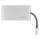 Хаб 8-в-1 Type-C «Hermes», USB 3.0 x 3, Type-C PD, HDMI, LAN, картридер для нанесения логотипа