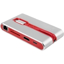 Хаб 8-в-1 Type-C «Hermes», USB 3.0 x 3, Type-C PD, HDMI, LAN, картридер для нанесения логотипа