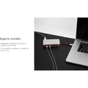 Хаб 8-в-1 Type-C «Hermes», USB 3.0 x 3, Type-C PD, HDMI, LAN, картридер для нанесения логотипа