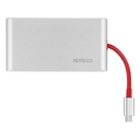 Хаб 8-в-1 Type-C «Hermes», USB 3.0 x 3, Type-C PD, HDMI, LAN, картридер для нанесения логотипа