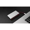 Хаб 8-в-1 Type-C «Hermes», USB 3.0 x 3, Type-C PD, HDMI, LAN, картридер для нанесения логотипа