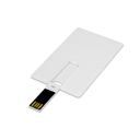 USB 2.0- флешка на 8 Гб в виде пластиковой карты с откидным механизмом для нанесения логотипа