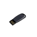 USB 2.0- флешка на 16 Гб компактная с мини чипом и овальным отверстием для нанесения логотипа