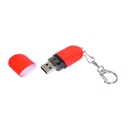 USB 2.0- флешка промо на 32 Гб каплевидной формы для нанесения логотипа