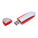 USB 2.0- флешка промо на 16 Гб овальной формы для нанесения логотипа
