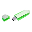 USB 2.0- флешка промо на 16 Гб овальной формы для нанесения логотипа