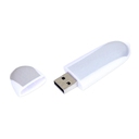 USB 2.0- флешка промо на 16 Гб овальной формы для нанесения логотипа
