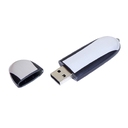 USB 2.0- флешка промо на 16 Гб овальной формы для нанесения логотипа