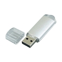 USB 2.0- флешка на 16 Гб с прозрачным колпачком для нанесения логотипа