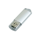 USB 2.0- флешка на 16 Гб с прозрачным колпачком для нанесения логотипа