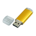 USB 2.0- флешка на 16 Гб с прозрачным колпачком для нанесения логотипа