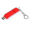 USB 2.0- флешка промо на 16 Гб с прямоугольной формы с выдвижным механизмом для нанесения логотипа