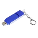 USB 2.0- флешка промо на 16 Гб с прямоугольной формы с выдвижным механизмом для нанесения логотипа
