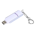 USB 2.0- флешка промо на 16 Гб с прямоугольной формы с выдвижным механизмом для нанесения логотипа