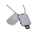USB 2.0-флешка на 128 Гб в виде армейского жетона для нанесения логотипа