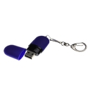 USB 2.0- флешка «Goutte Soft-touch» на 32 Гб каплевидной формы для нанесения логотипа