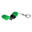 USB 2.0- флешка «Goutte Soft-touch» на 32 Гб каплевидной формы для нанесения логотипа