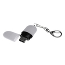 USB 2.0- флешка «Goutte Soft-touch» на 64 Гб каплевидной формы для нанесения логотипа