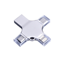 USB 3.0-флешка на 64 Гб 4-в-1 с разъемами Micro USB, Type-C и Lightning для нанесения логотипа