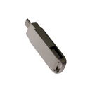 USB 3.0- флешка на 32 Гб с поворотным механизмом и дополнительным разъемом Type-C для нанесения логотипа
