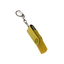 USB 3.0- флешка на 32 Гб с поворотным механизмом и дополнительным разъемом Type-C для нанесения логотипа