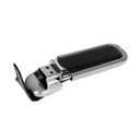 USB 2.0- флешка на 16 Гб с массивным классическим корпусом для нанесения логотипа