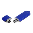 USB 3.0- флешка на 128 Гб классической прямоугольной формы для нанесения логотипа
