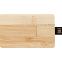 USB 2.0- флешка на 32 Гб «Bamboo Card» для нанесения логотипа
