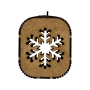 Подарочная коробка «Снежинка», малая для нанесения логотипа