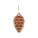 Деревянная подвеска на елку «Cedar» для нанесения логотипа