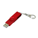 USB 3.0- флешка промо на 128 Гб с поворотным механизмом и однотонным металлическим клипом для нанесения логотипа