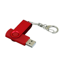 USB 3.0- флешка промо на 128 Гб с поворотным механизмом и однотонным металлическим клипом для нанесения логотипа