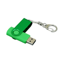 USB 3.0- флешка промо на 128 Гб с поворотным механизмом и однотонным металлическим клипом для нанесения логотипа