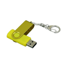 USB 3.0- флешка промо на 128 Гб с поворотным механизмом и однотонным металлическим клипом для нанесения логотипа