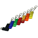 USB 3.0- флешка промо на 128 Гб с поворотным механизмом и однотонным металлическим клипом для нанесения логотипа