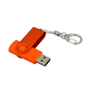 USB 3.0- флешка промо на 128 Гб с поворотным механизмом и однотонным металлическим клипом для нанесения логотипа