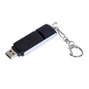 USB 3.0- флешка промо на 64 Гб с прямоугольной формы с выдвижным механизмом для нанесения логотипа