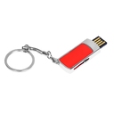 USB 2.0- флешка на 16 Гб с выдвижным механизмом и мини чипом для нанесения логотипа