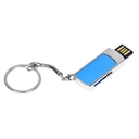 USB 2.0- флешка на 16 Гб с выдвижным механизмом и мини чипом для нанесения логотипа