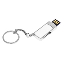 USB 2.0- флешка на 16 Гб с выдвижным механизмом и мини чипом для нанесения логотипа