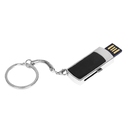USB 2.0- флешка на 16 Гб с выдвижным механизмом и мини чипом для нанесения логотипа