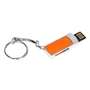 USB 2.0- флешка на 16 Гб с выдвижным механизмом и мини чипом для нанесения логотипа