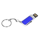 USB 2.0- флешка на 16 Гб с выдвижным механизмом и мини чипом для нанесения логотипа