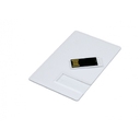 USB 2.0- флешка на 8 Гб в виде пластиковой карты с полностью выдвижным чипом для нанесения логотипа