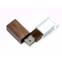 USB 2.0- флешка на 64 Гб прямоугольной формы для нанесения логотипа