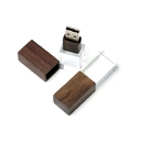 USB 2.0- флешка на 64 Гб прямоугольной формы для нанесения логотипа